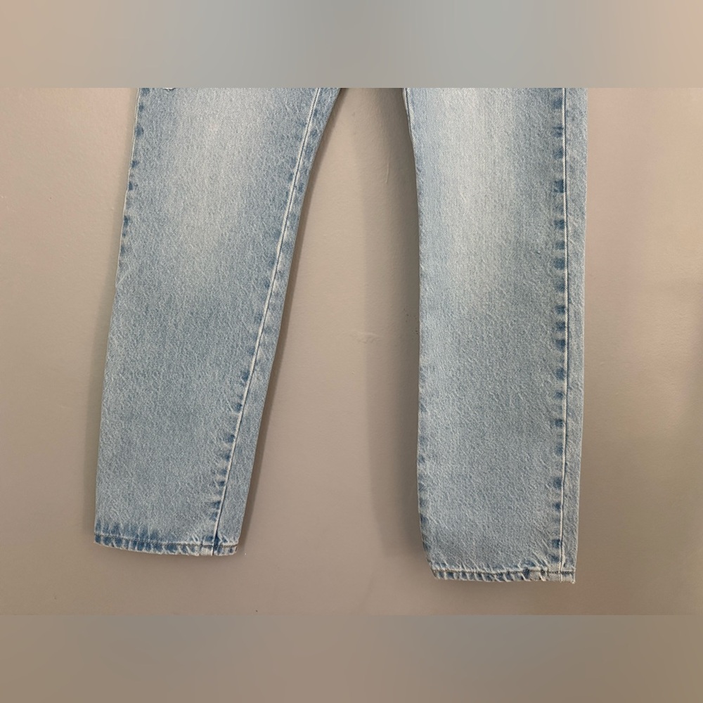 Levi's 501 Patchwork Flower High Rise Straight Le… - image 5